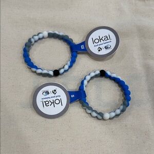 Lokai Kid’s Bracelet in Blue and Gray